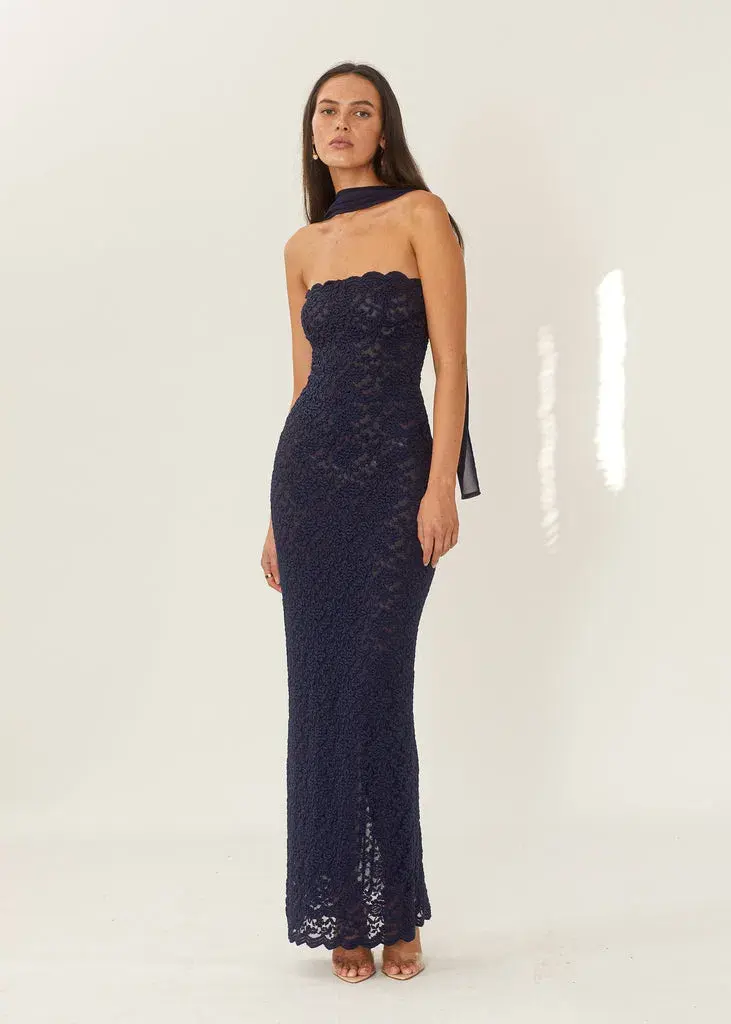 Arcina Ori Meredith Dress Navy Blue Size S / AU 8 for rent on The Volte - main image