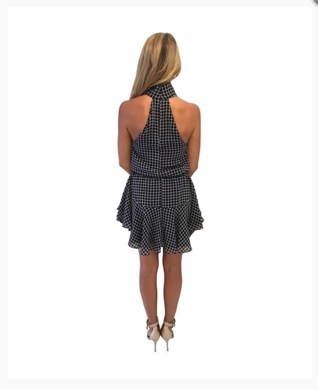 Shona Joy La Niña High Neck Drawstring Dress for rent on The Volte - main image