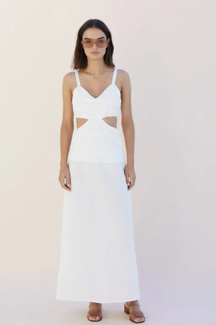 Suboo Aster Cutout Maxi Dress in White Size XS / AU 6 - Image 1