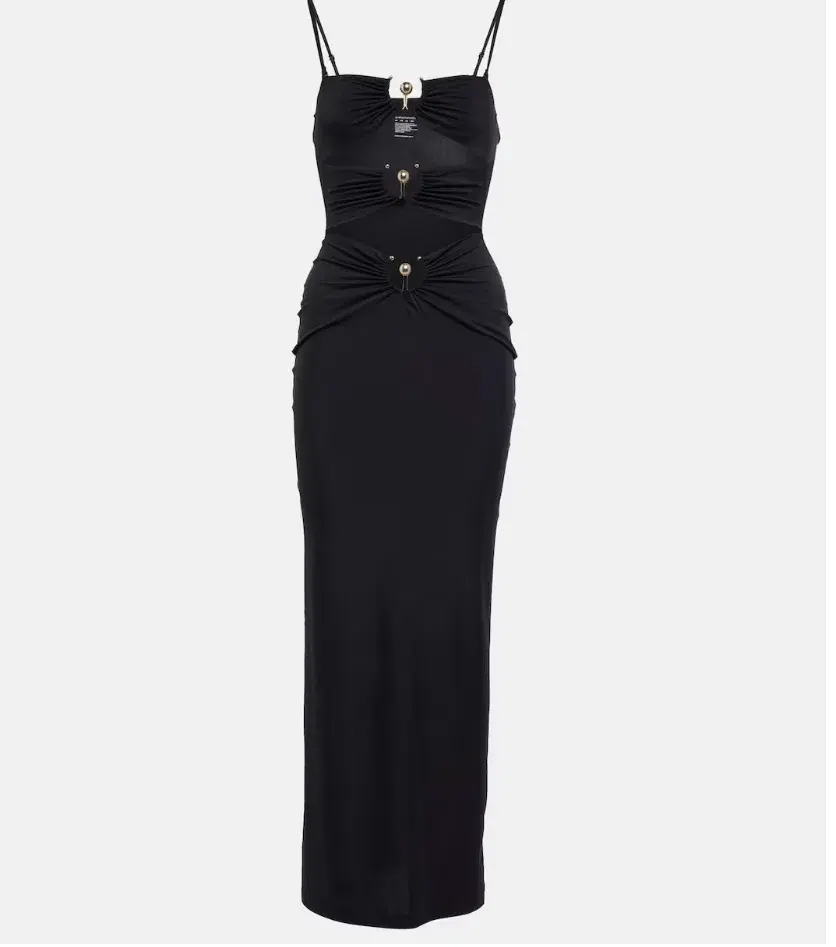 Christopher Esber Pierced Orbit Column Midi Dress Black Size 6 - Image 5