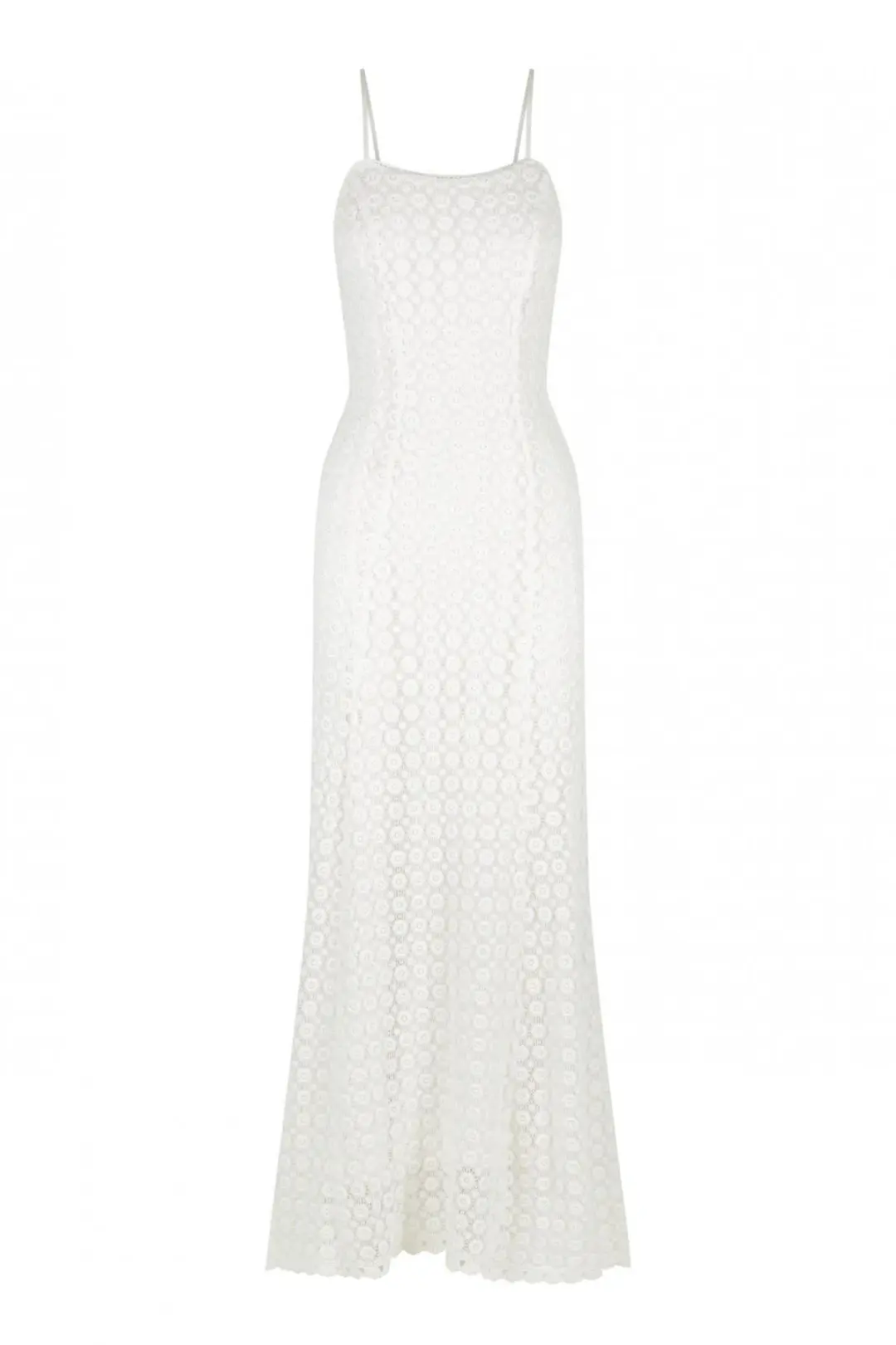 Hansen & Gretel Fiora Daisy Lace Midi Dress in White Size S / AU 8 for rent on The Volte - main image