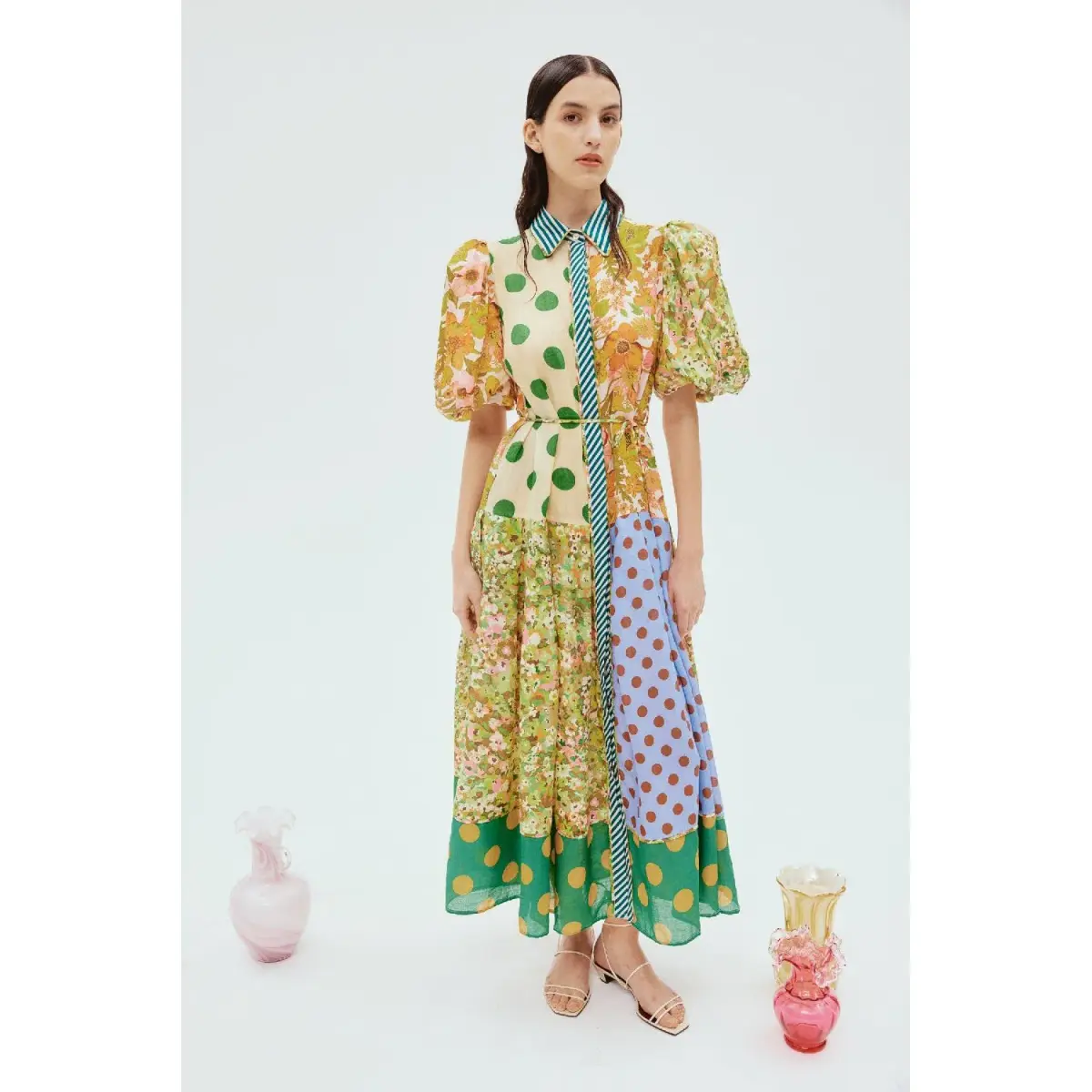 Alemais Finn Shirt Dress Multi Size 6 - Image 1