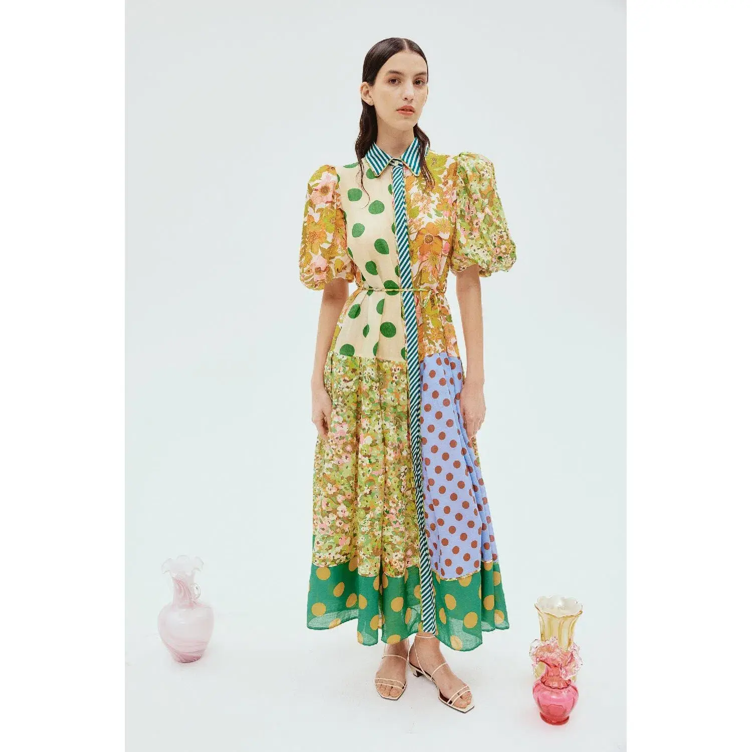 Alemais Finn Shirt Dress Multi Size 6 - Image 1
