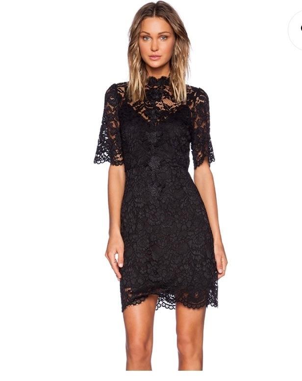 Elliatt Range Black Lace Dress - Image 3
