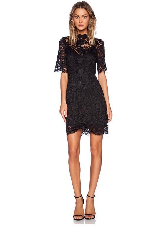 Elliatt Range Black Lace Dress for rent on The Volte - main image