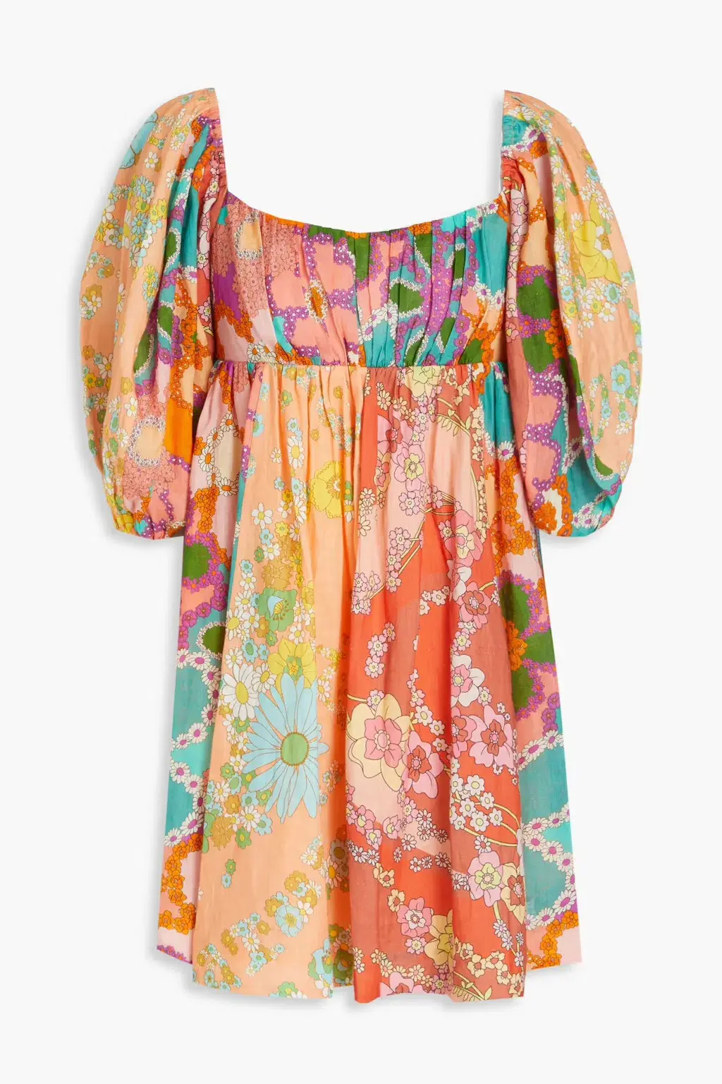 Zimmermann Lola Panelled Mini Dress Multi Floral Size 0P / AU 6 - Image 5