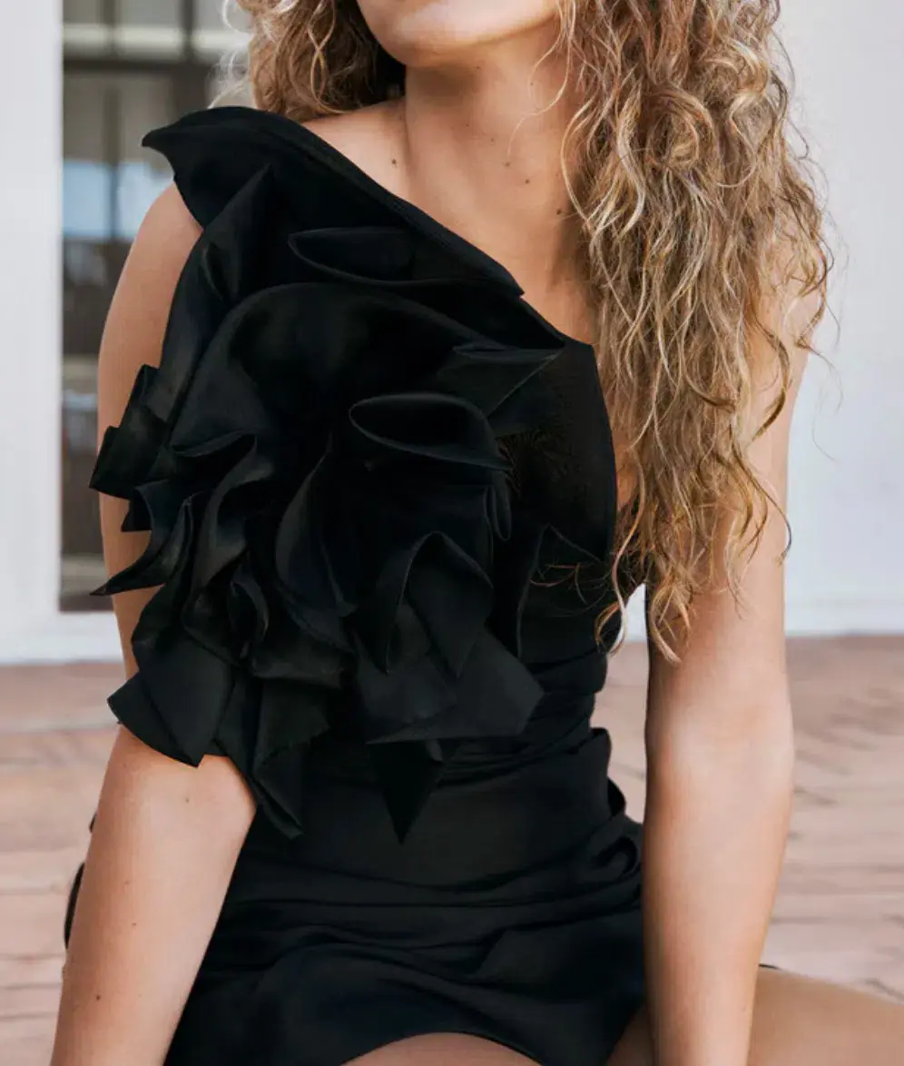 Aje Energy Mini Dress in Black Size 6 - Image 6