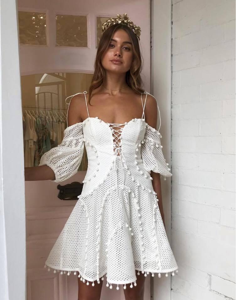 Thurley Dreamer dress in Ivory for rent on The Volte - main image