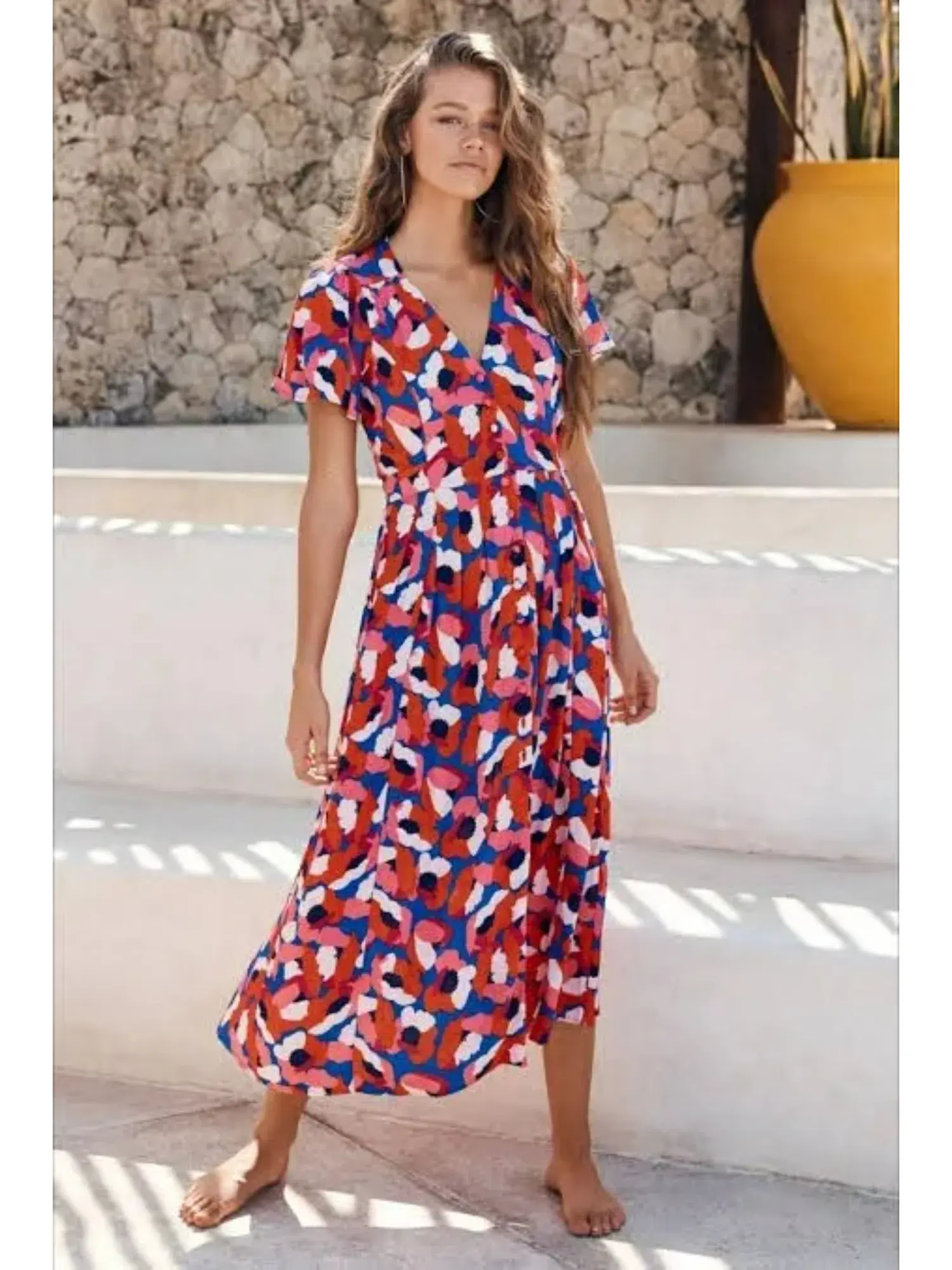 Mister Zimi Luella Mimosa Dress Multi Size AU 8 - Image 1