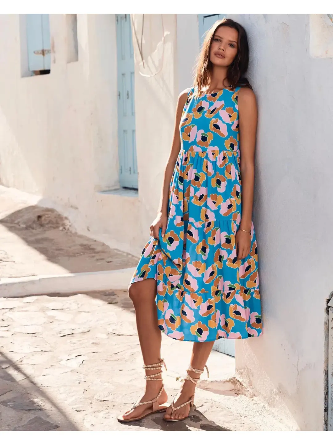 Mister Zimi Pina Colada Olivia Dress Multi Print Size AU 10 for rent on The Volte - main image