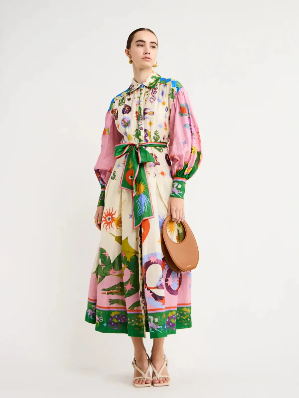 Alemais Seeker Shirt Dress Print Size AU 6 - Image 1