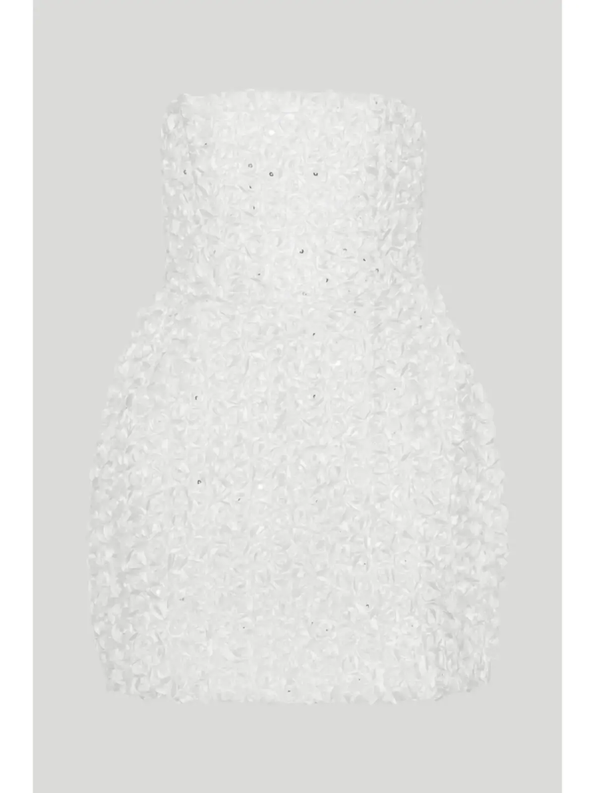 Rotate Birger Christensen 3D Flower Mini Dress White Size AU 8 - Image 4
