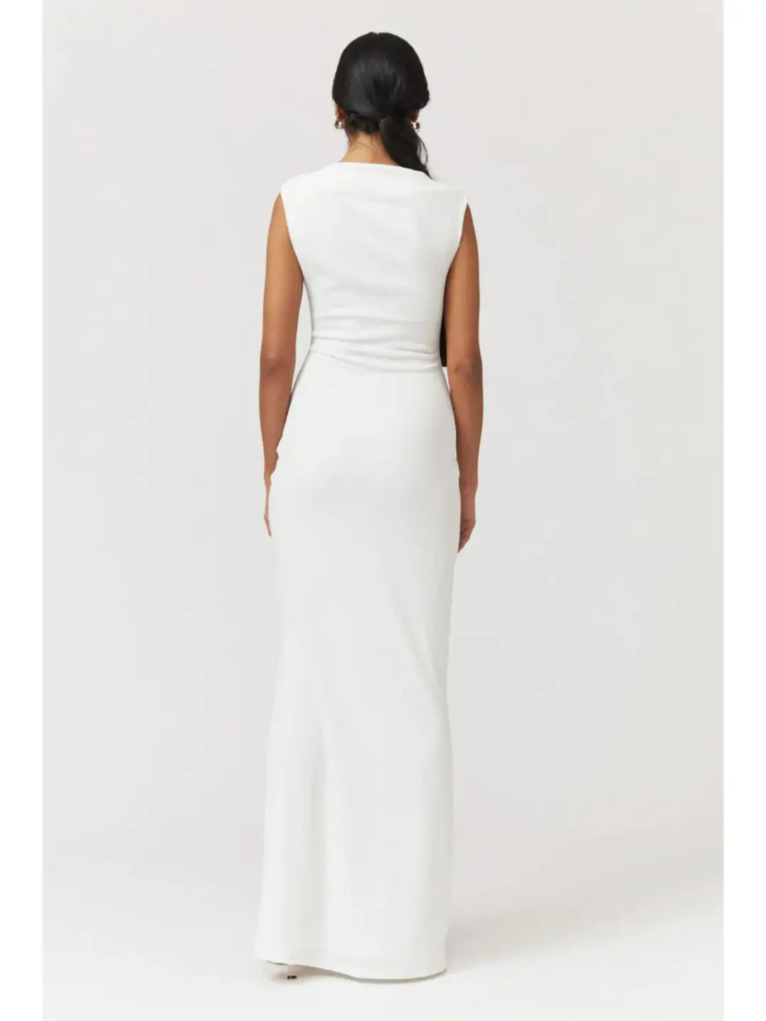 Suboo Jacqui Rouched Front Midi Dress White Size AU 6 for rent on The Volte - main image