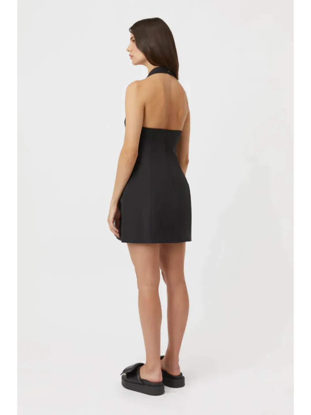 Camilla and Marc Petra Mini Dress Black Size AU 6 for rent on The Volte - main image