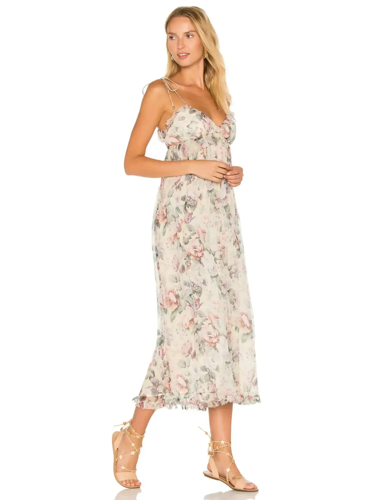 Zimmermann Silk Jasper Ruffle Jumpsuit Floral Size 2 / AU 12 - Image 2