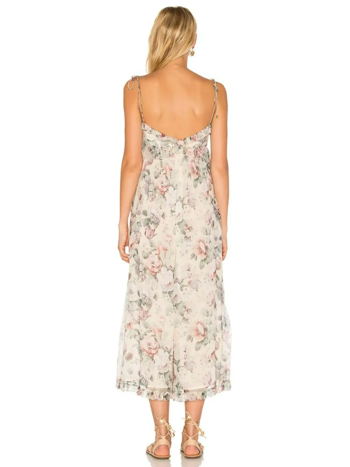 Zimmermann Silk Jasper Ruffle Jumpsuit Floral Size 2 / AU 12 - Image 3