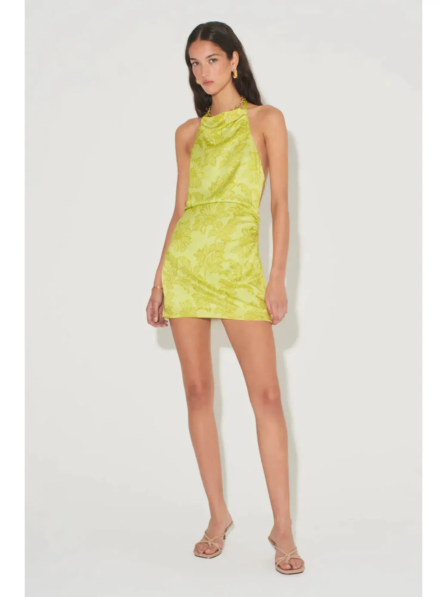 Hansen & Gretel Tenzing Mini Dress Paradise Green Size AU 6 - Image 1