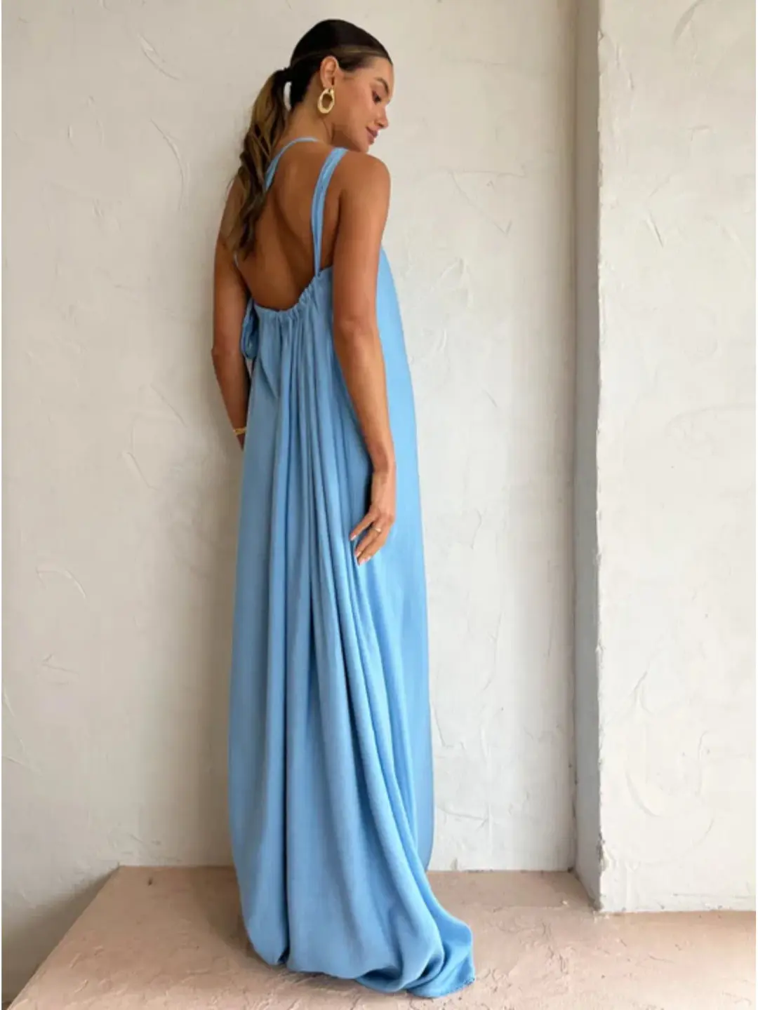 Tojha Lola Maxi Dress In Powder Blue Size XS / AU 6 for rent on The Volte - main image