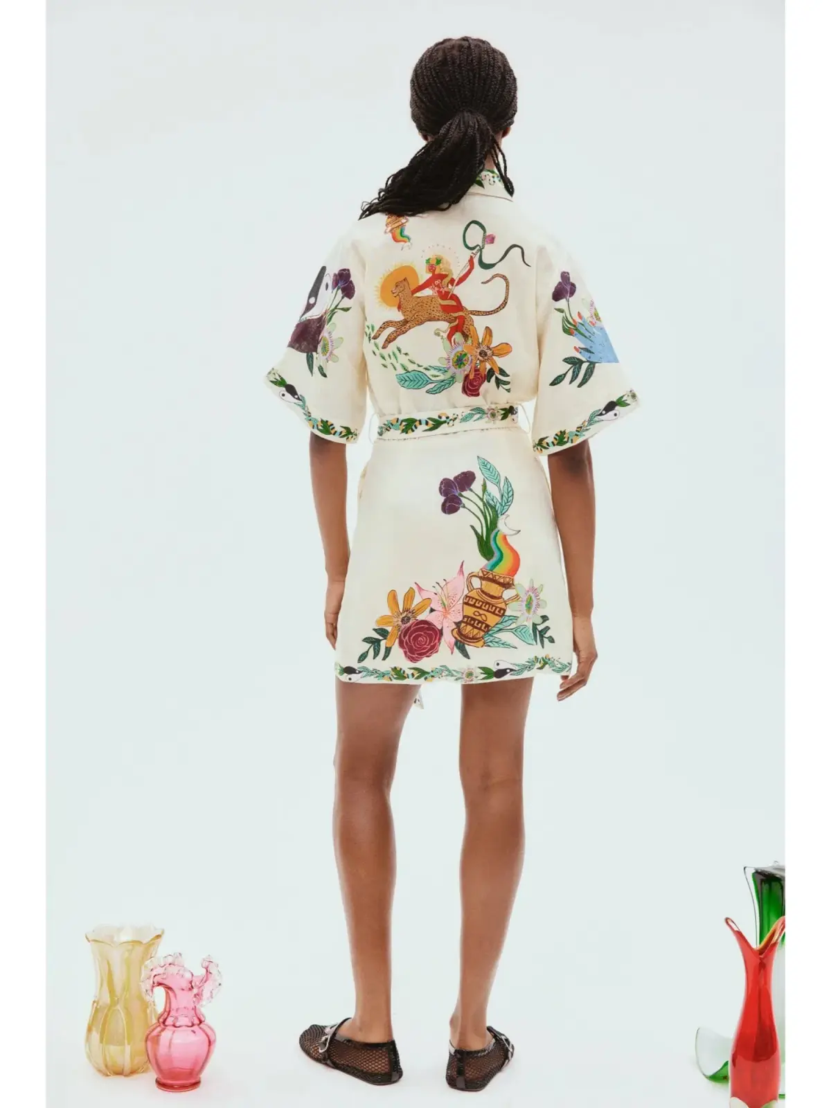 Alemais Meagan Mini Dress Floral Print Size AU 10 - Image 3