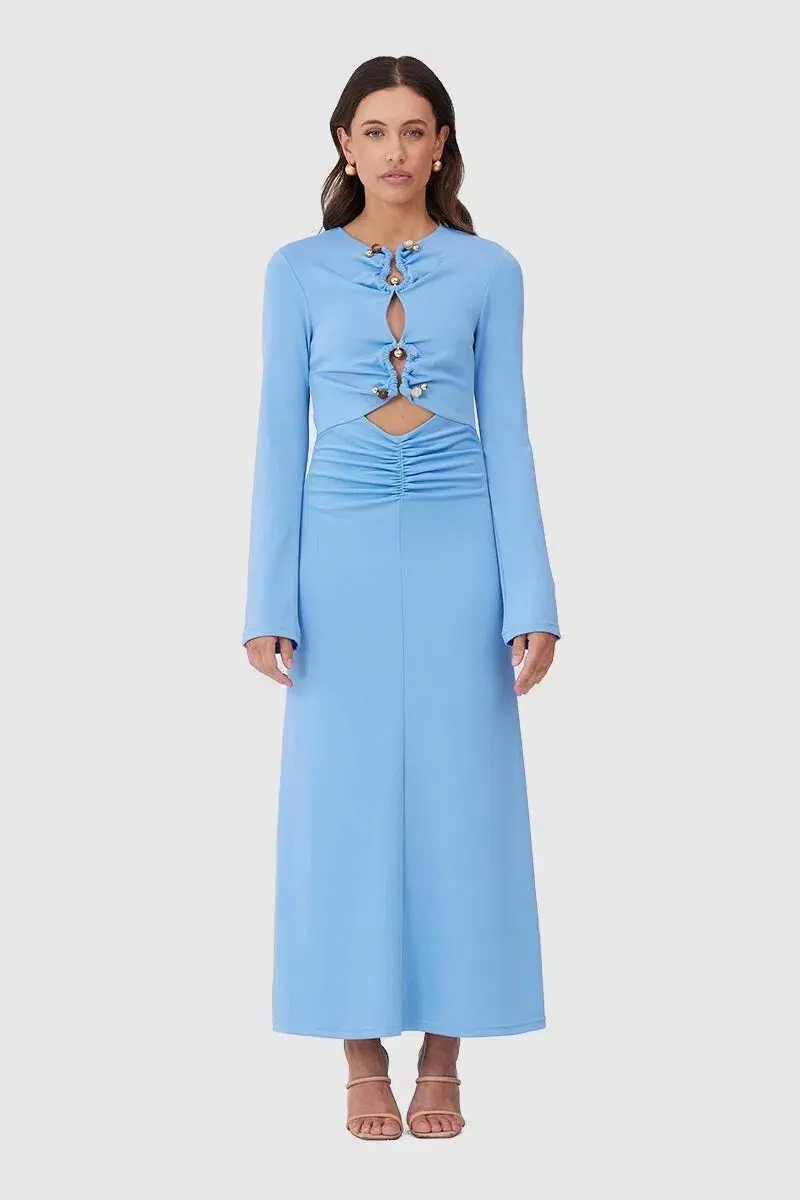 C/MEO Collective Bad Habits Blue Dress Blue Size S/Au 8 - Image 1