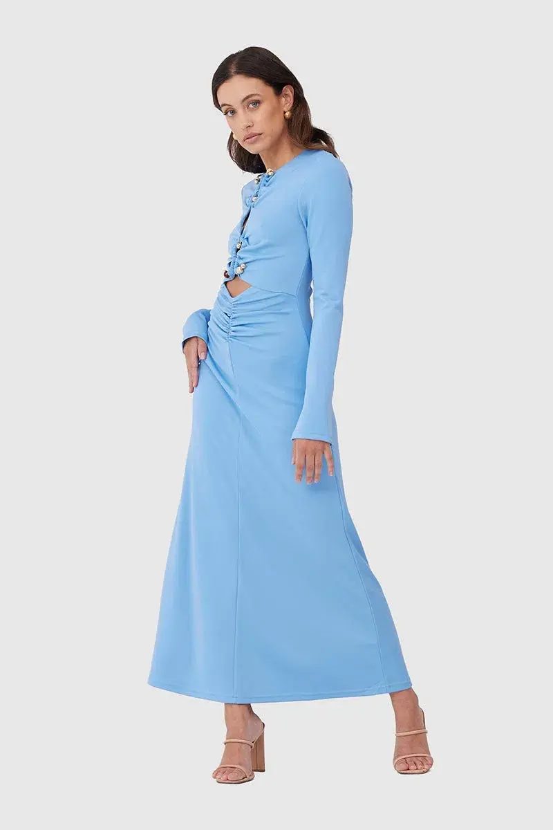 C/MEO Collective Bad Habits Blue Dress Blue Size S/Au 8 for rent on The Volte - main image