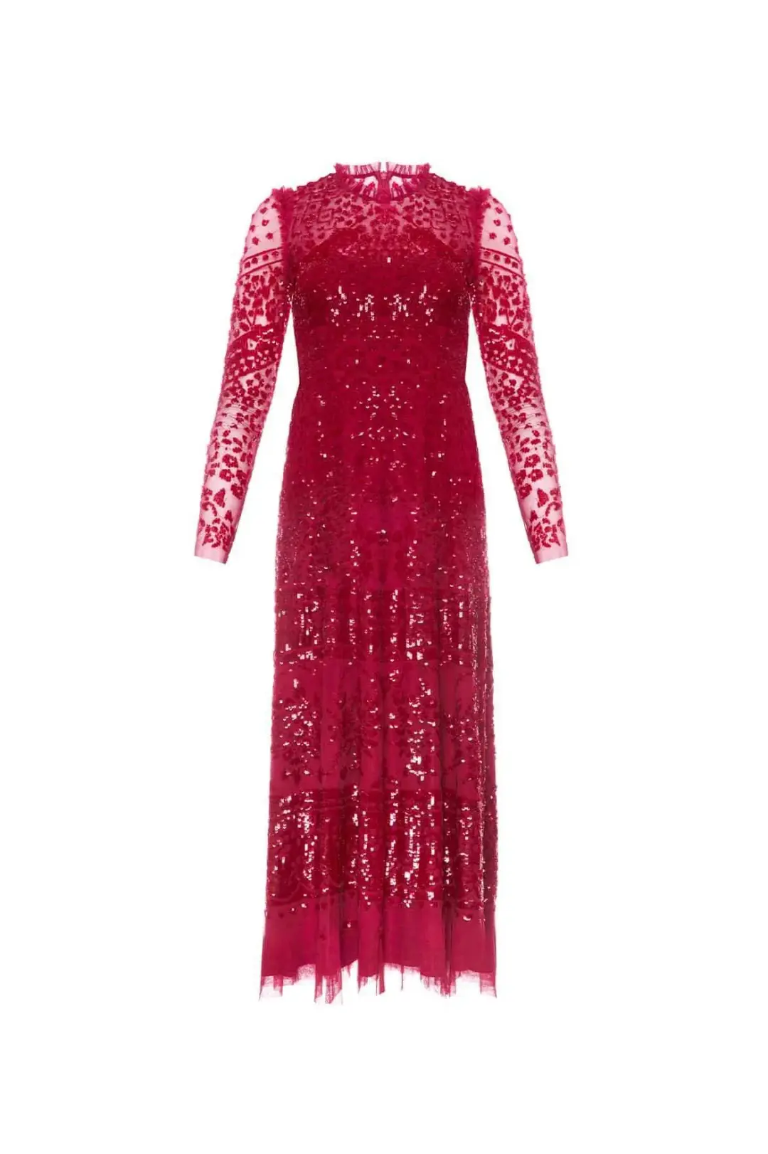 Needle and Thread Aurora Ballerina Dress Red Size 10 for rent on The Volte - main image