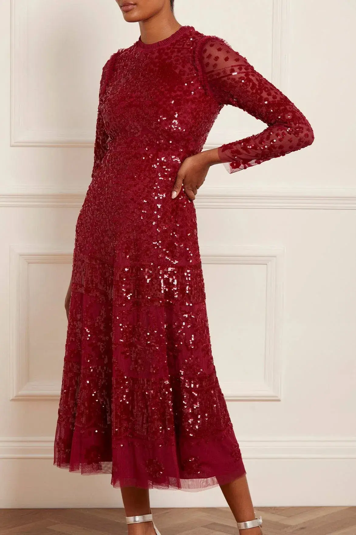 Needle and Thread Aurora Ballerina Dress Red Size 10 - Image 1