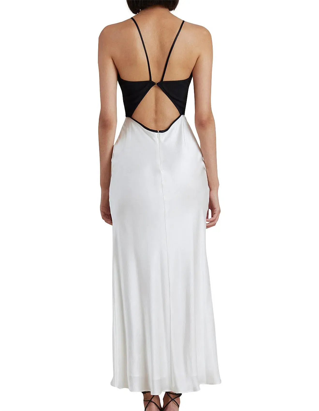 Bec & Bridge Carmen Pleated Bodice With Cut Out Detail Maxi Dress Multi Size 10 - Image 6