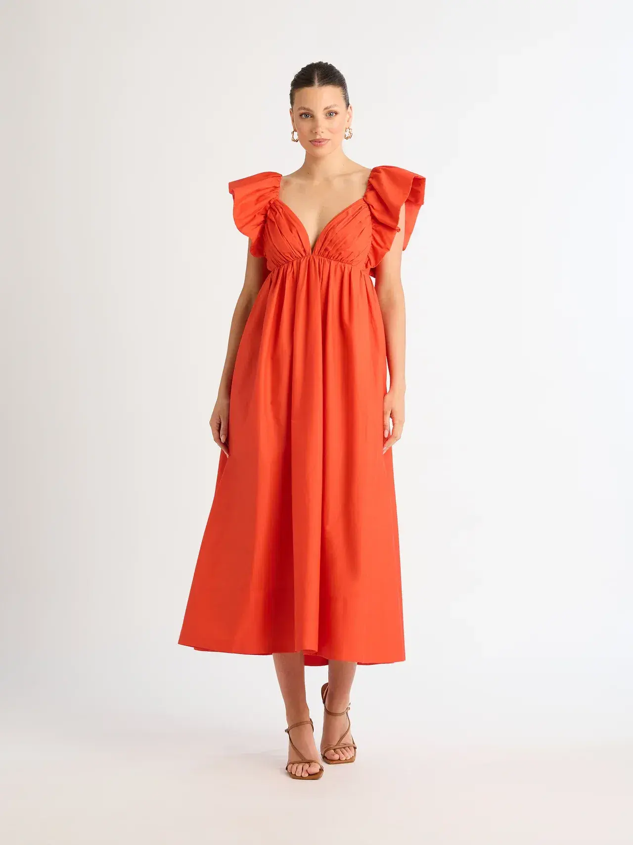 Sheike Bermuda Maxi Dress Orange Size 19 - Image 1