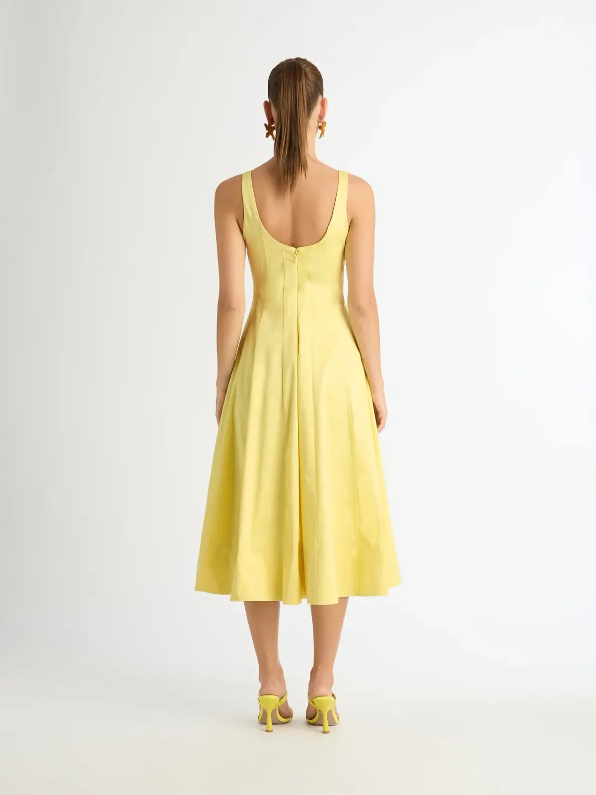Sheike Mangolia Dress Yellow Size 18 - Image 2