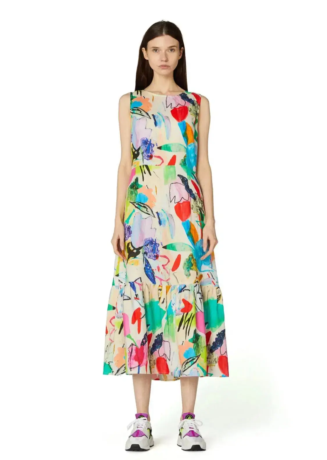 Gorman Flower in Fauve Dress Multi Size 14 - Image 1