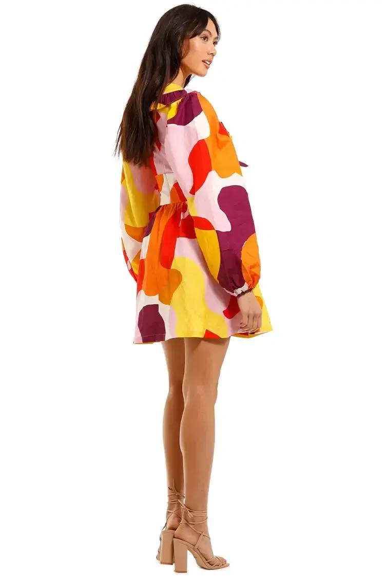 Rebecca Vallance Del Rio Mini Dress Multi Size 12 - Image 3