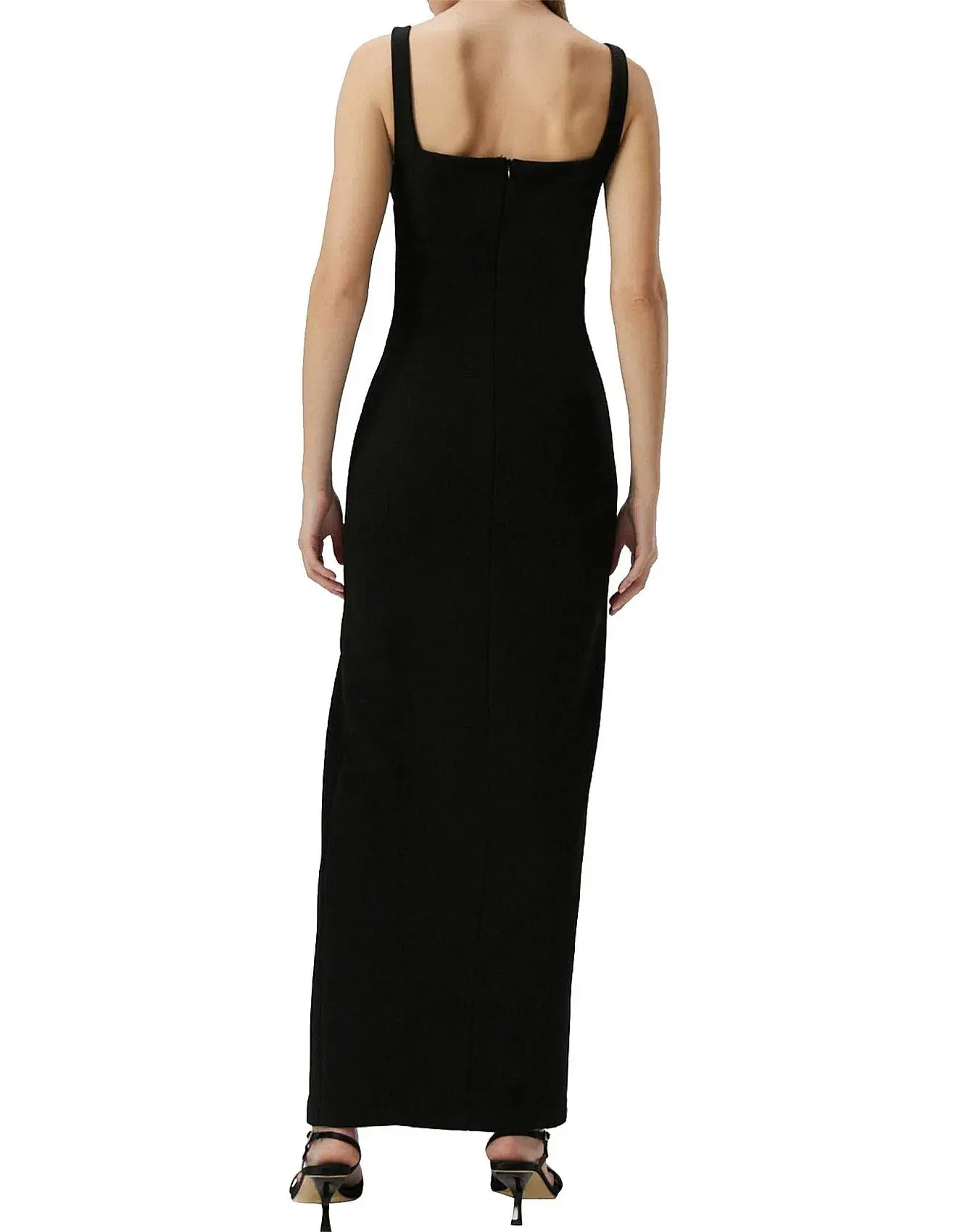 Misha Franka Wave Neckline Maxi Dress Black Size 12/M - Image 3