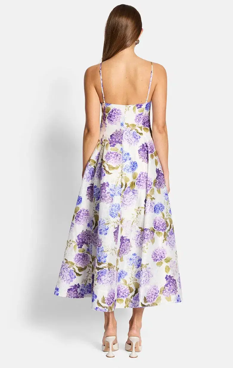 Sofia The Label Evie Midi Dress in Hydrangea Size 8 - Image 3