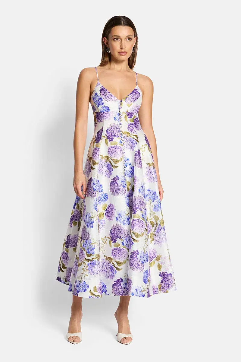 Sofia The Label Evie Midi Dress in Hydrangea Size 8 - Image 1