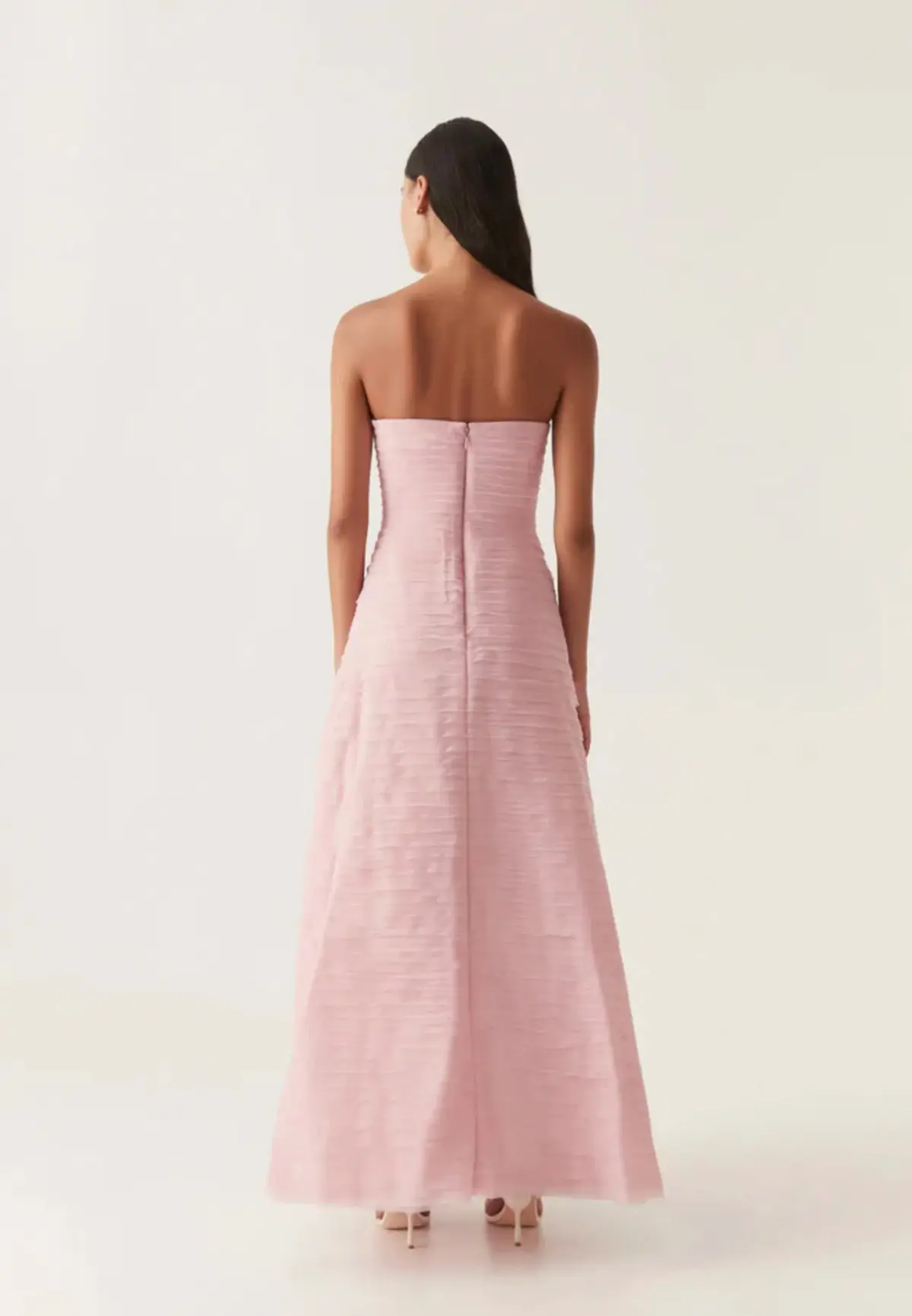 Aje Soundscape Maxi Dress in Chalk Pink Size 10 - Image 3