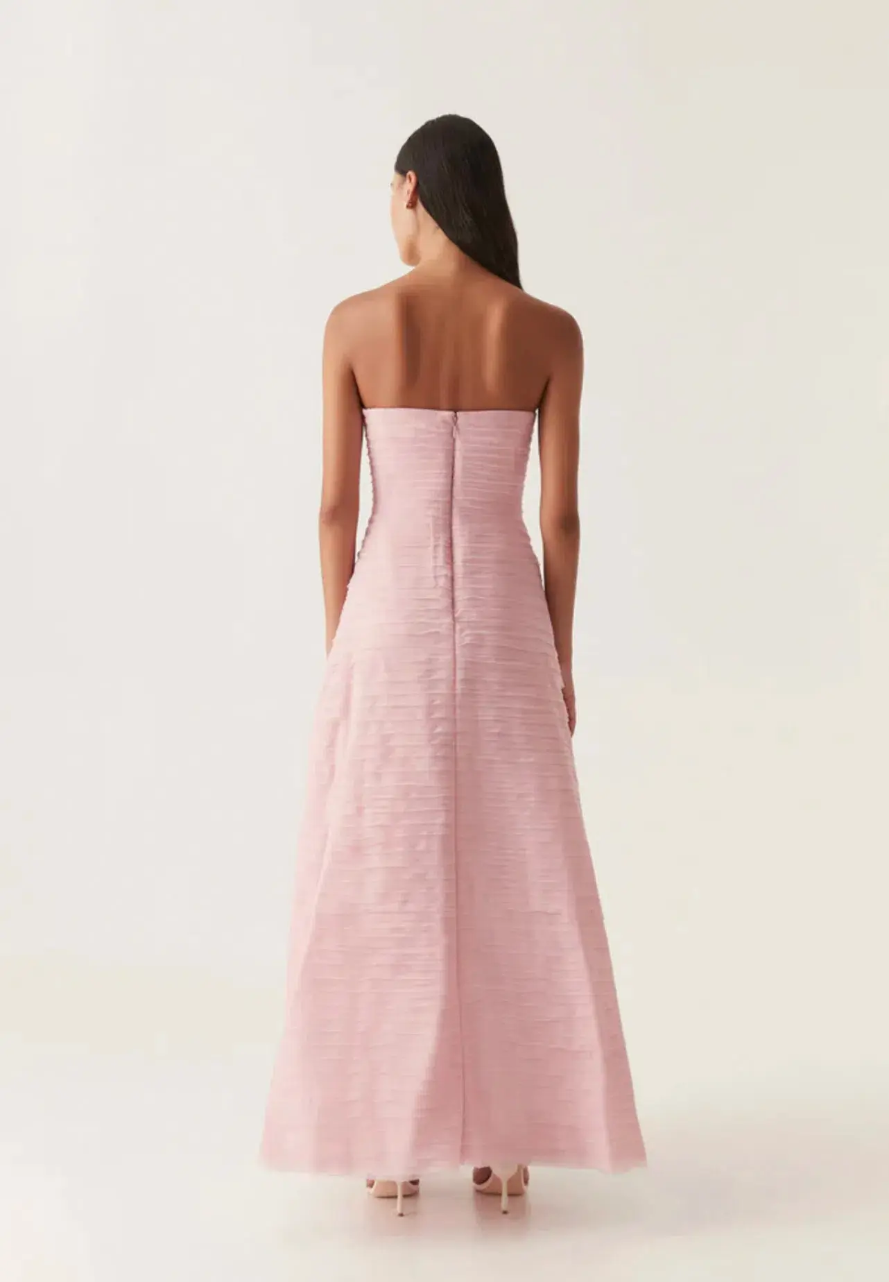 Aje Soundscape Maxi Dress in Chalk Pink Size 10 - Image 3