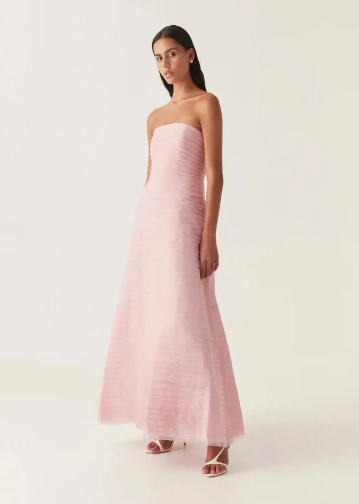 Aje Soundscape Maxi Dress in Chalk Pink Size 10 - Image 2