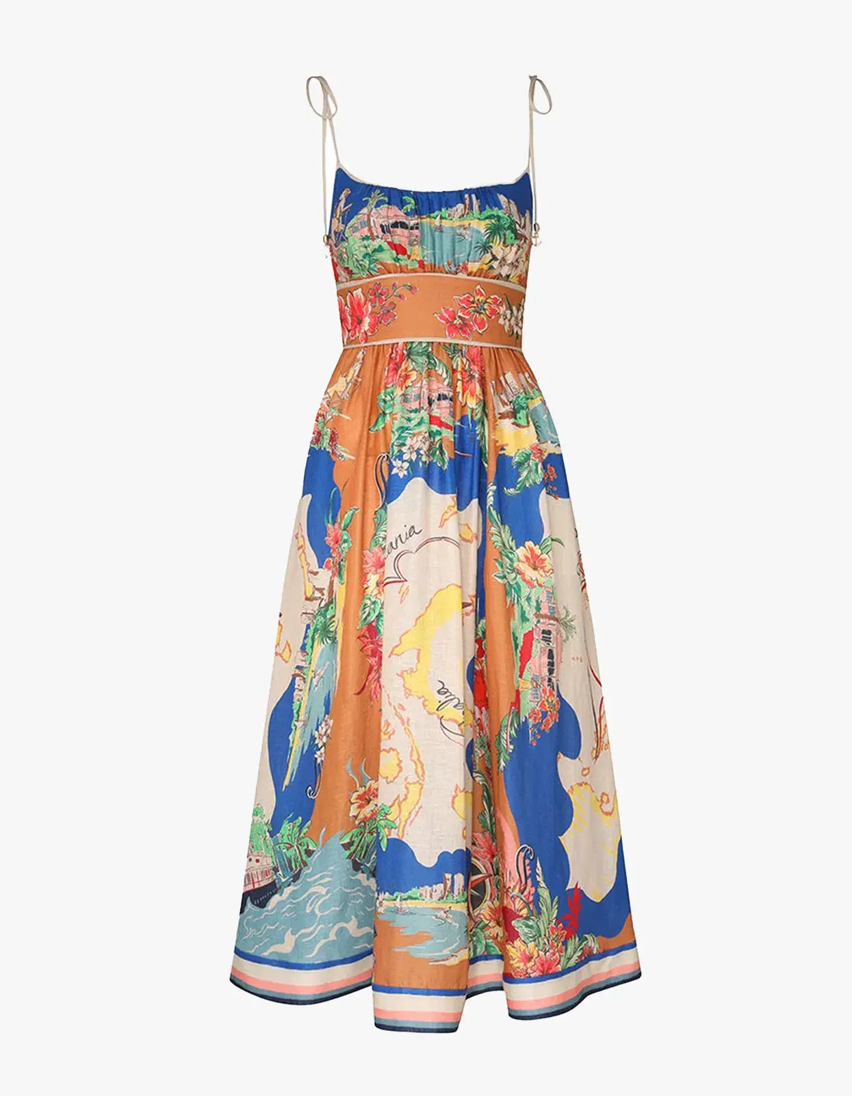 Zimmermann The Alight Picnic Dress in Nautical Map Size 2/Au 12  - Image 3