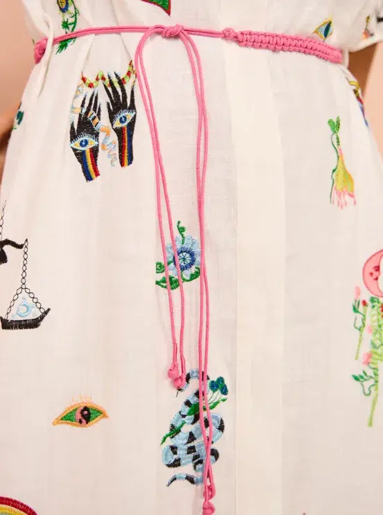 Alemais  Atticus Embroidered Shirtdress In Print Size 8 - Image 2