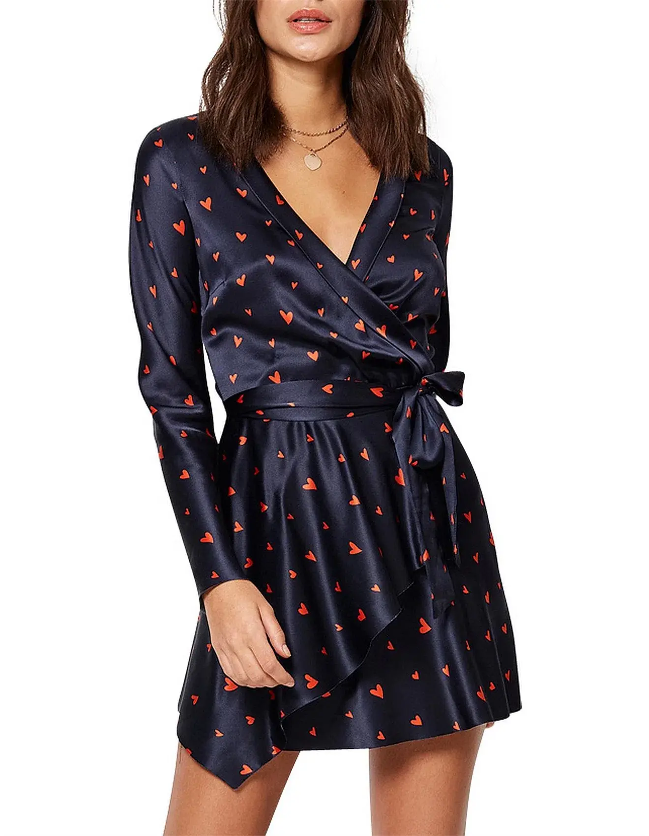 Bec & Bridge Love Spell Mini Dress Navy Red Size 10 - Image 3