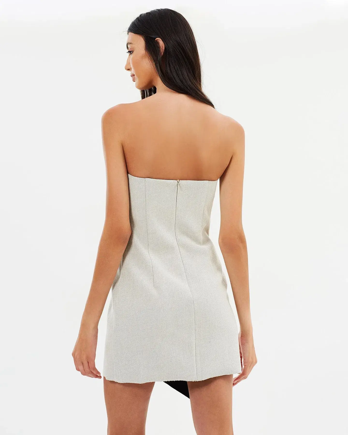 Bec & Bridge Alix Dress Natural Beige Grey Size 10 - Image 2