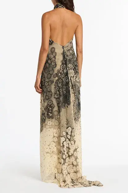 Carla Zampatti Lindy Lee Dress Multi Size 12 for rent on The Volte - main image