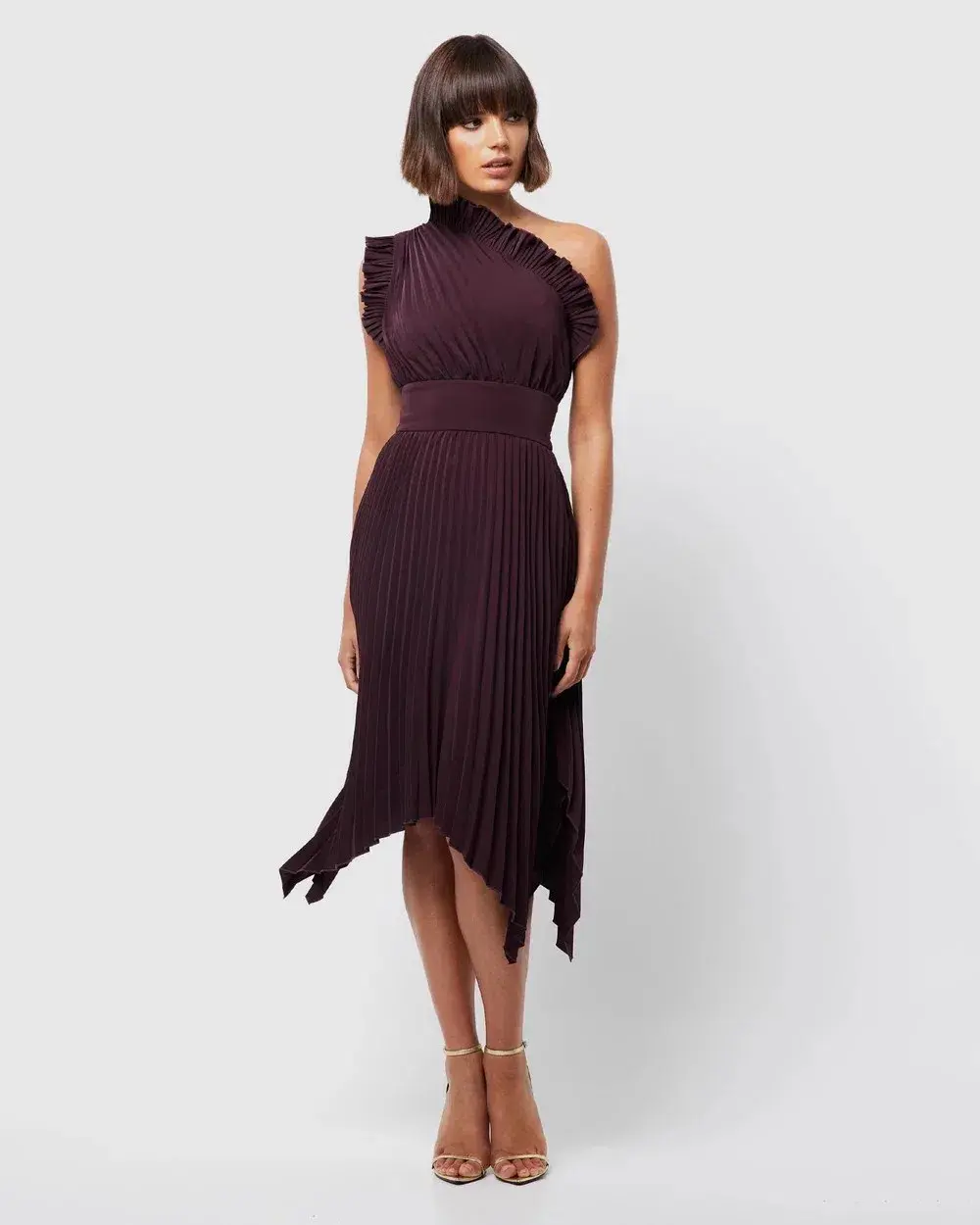 Mossman Lady Like Dress Burgundy Size 6 - Image 1