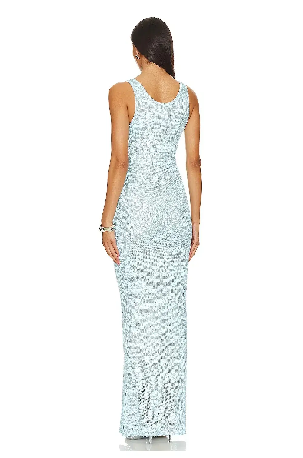 Asta Resort Ana Maxi Dress Blue Sequin Size S / AU 8 - Image 3