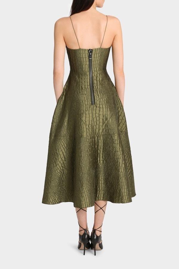Alex Perry - La Verne Dress Khaki Size 6 - Image 2