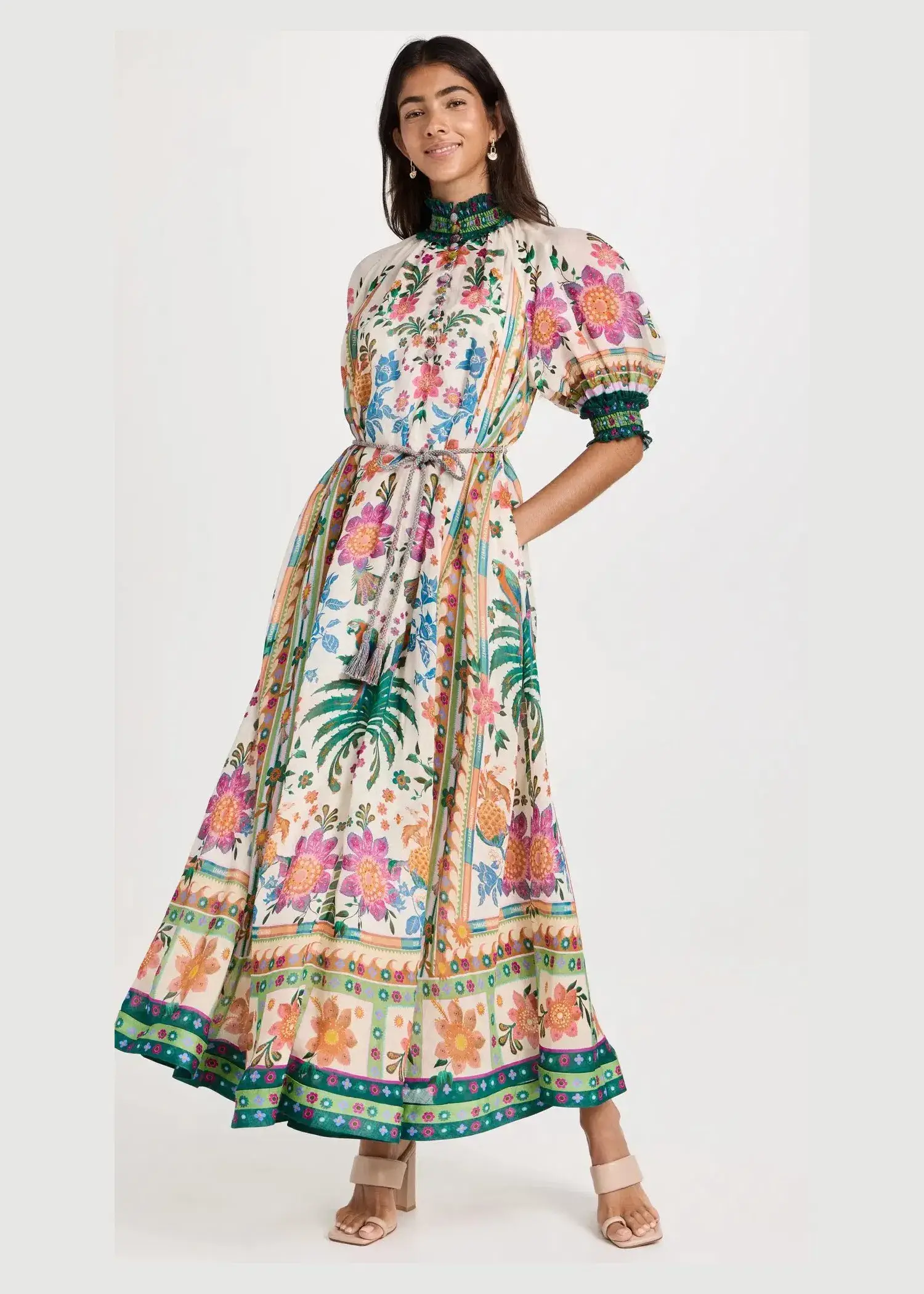 Zimmermann Ginger Swing Maxi Dress Multi Print Size 1 / AU 10 - Image 2