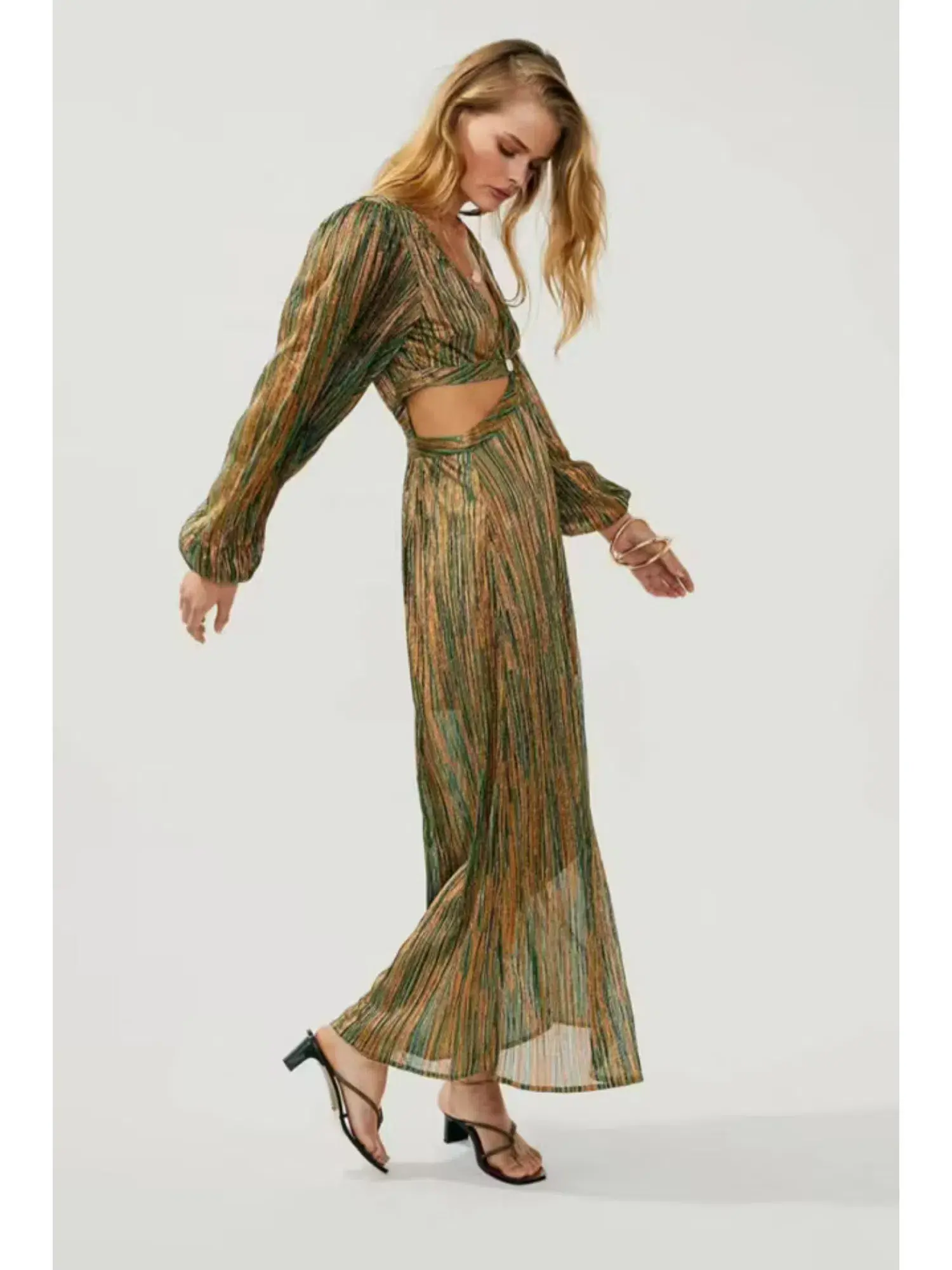 Suboo Ana Cut Out Maxi Dress in Multi Size AU 6 - Image 4