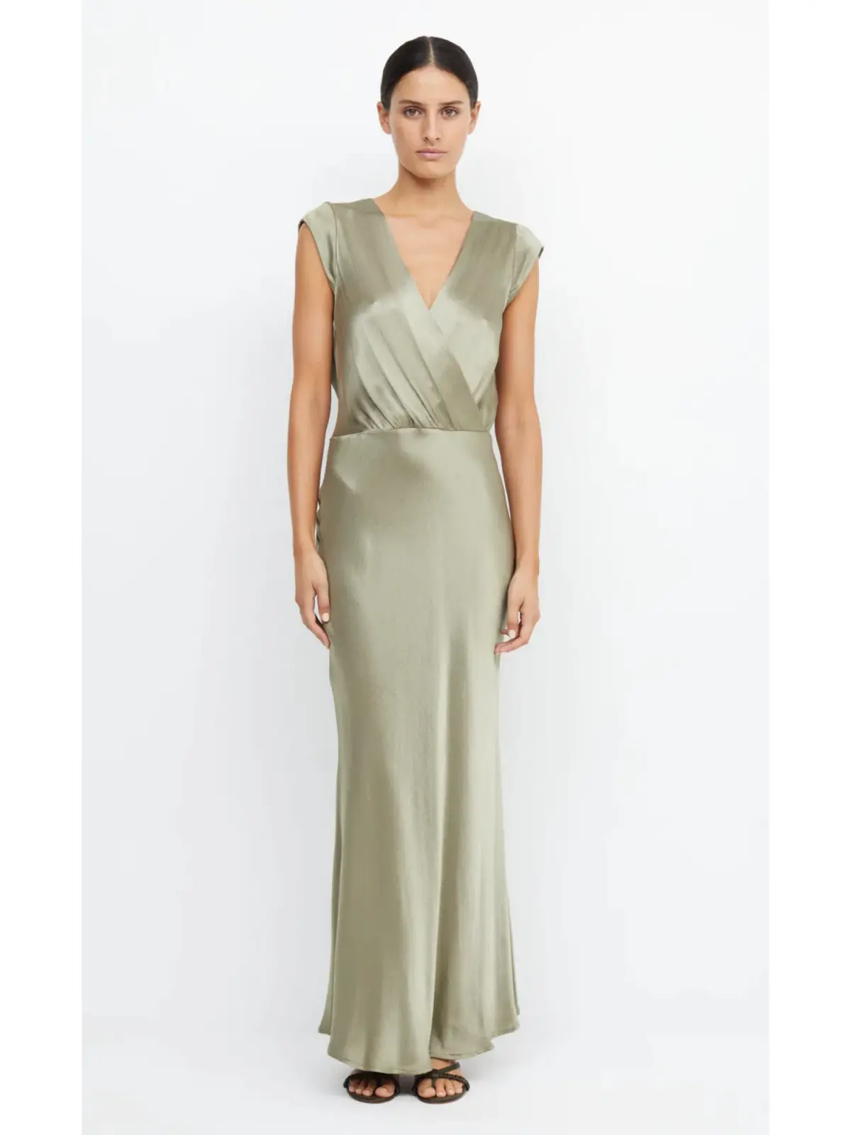Bec & Bridge Moon Dance Maxi Dress Sage Size AU 16 - Image 1