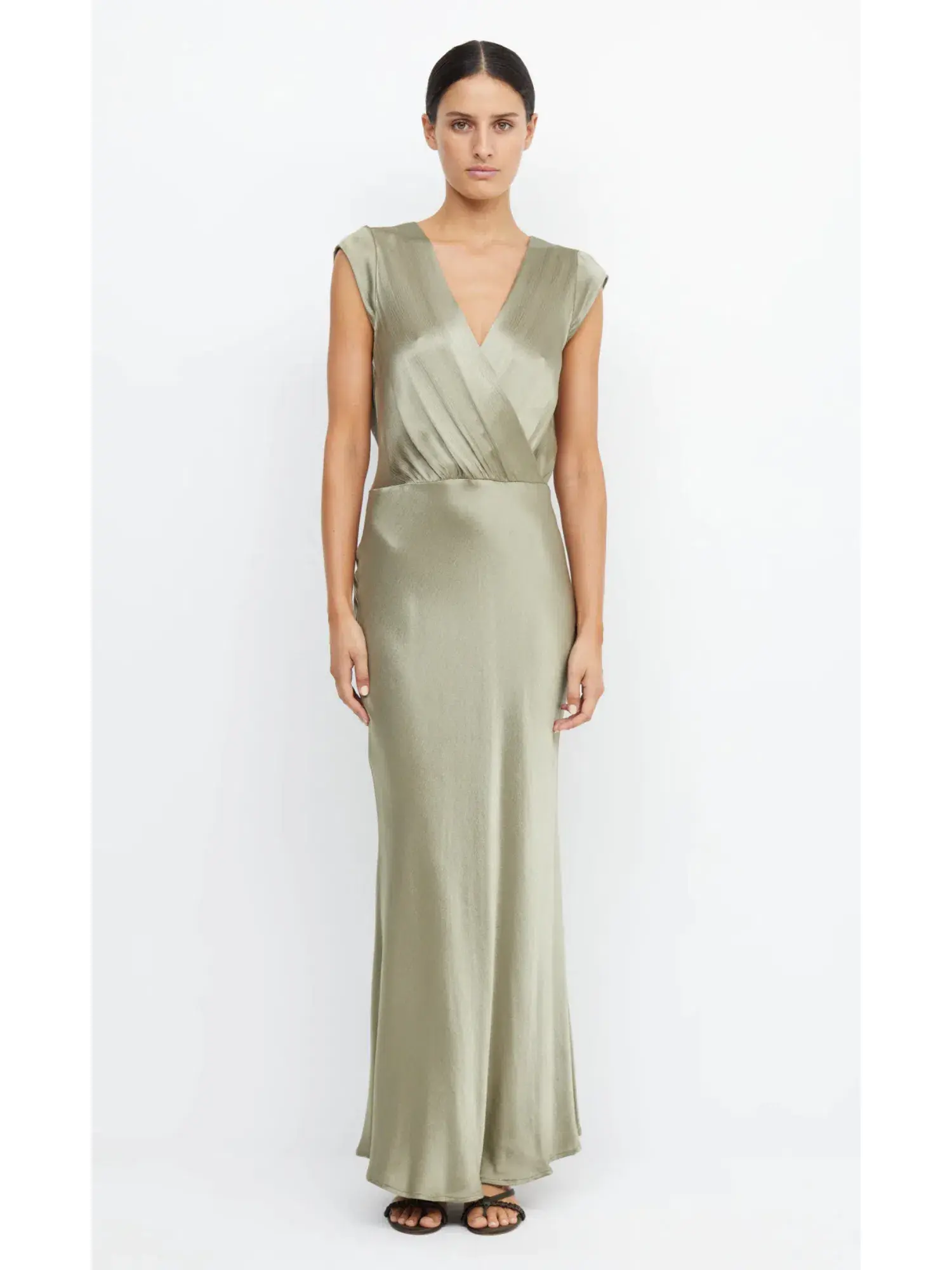 Bec & Bridge Moon Dance Maxi Dress Sage Size AU 16 - Image 1